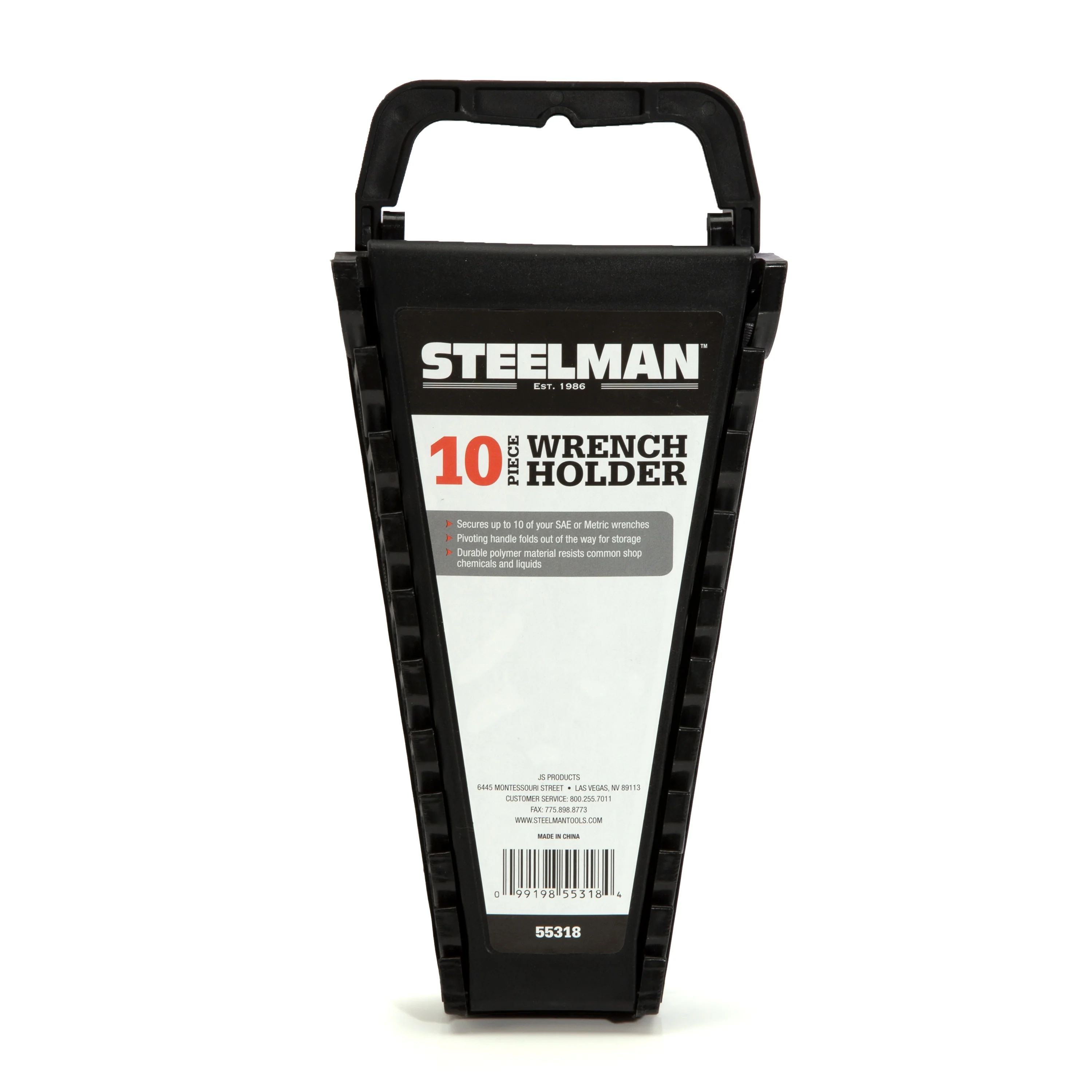 Universal 10-Tool Wrench Holder, Black - Image 4